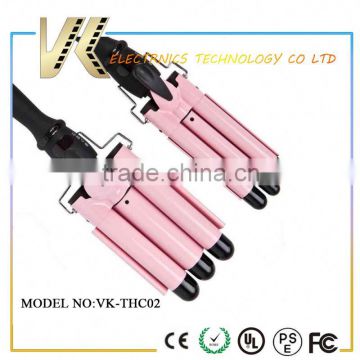 Different Sizes Triple Barrel LCD Screen Display Hair curler