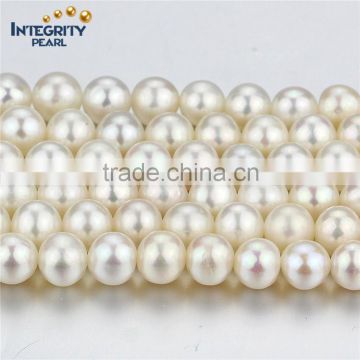 7mm AA- round strand cultured frehwater pearl white