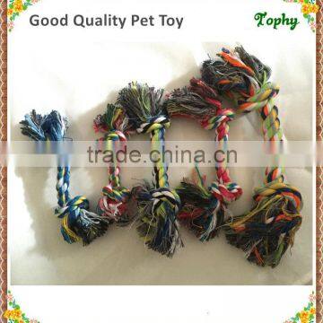 2016 best selling dog rope toy christmas color cotton rope