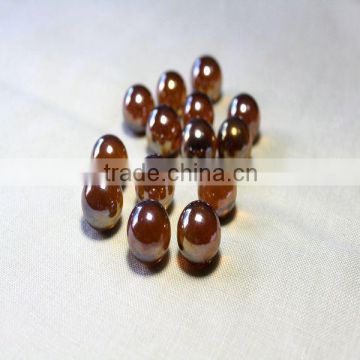 amber colour transparent glass marbles