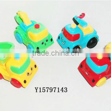 Mini cartoon plastic friction car toy Y15797143