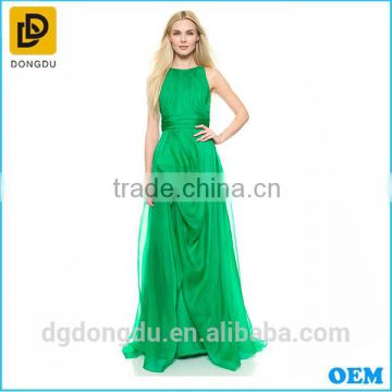 Dongguan Factory Women Fashion Evening Dress Slim Long Maxi Formal Dress