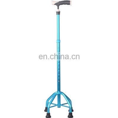 Foldable Aluminum Walking Aid Adjustable Wooden Handle Old Man Walking Cane  Stick - China Walking Stick, Walking Cane