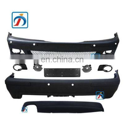 Unpainted 5 Series Refit Front Bumper Rear Bumper E39 M5 Body Kit with sensor hole