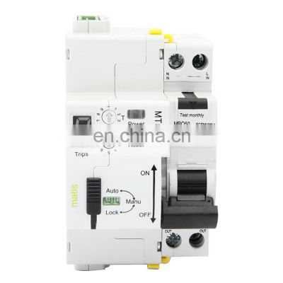 Matis MT51RA Smart dry contacts control automatic recloser match 1P 32a RCBO circuit breaker