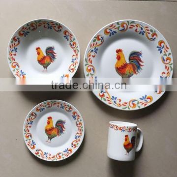 16pcs linyi porcelain tableware, china tableware dinner set, ceramic dinnerware set