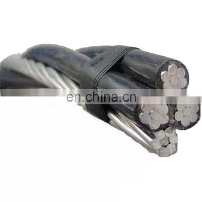 0.6/1kv 3*4/0awg Three Phase Overhead Cable Aerial Bundled 4 Core ABC Insulation Cable
