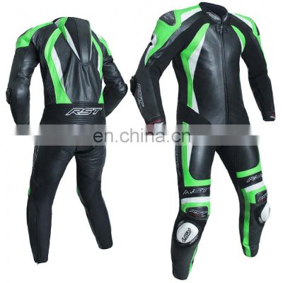 Custom Made Motorbike Leather Suit Men ODM Motorcycle Riding protection Cowhide Real Leather Racing Suit
