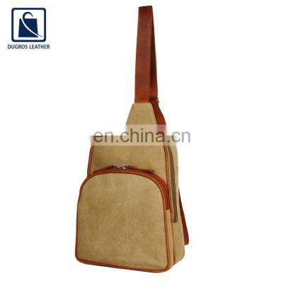 Vintage Style High Quality Best Selling Zipper Closure Type Genuine Leather Crossbody Bag at Wholesale Market Price