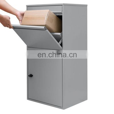 Sheet Metal Fabrication Outdoor Waterproof Galvanized Steel Metal Storage Parcel Delivery Drop Box