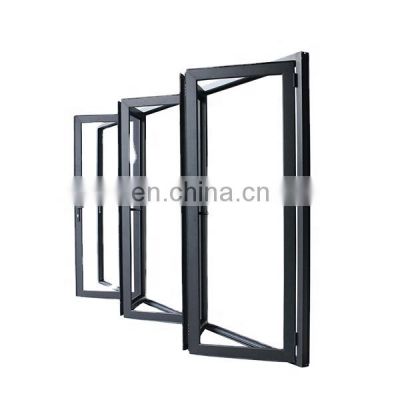 porta de correr sala Puerta plegable de puerta corredera de vidrio de aluminio