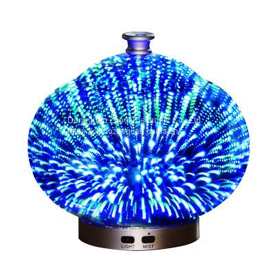 100ML Healthy office lifestyle diffuser glass bottle 3d glass aroma diffuser