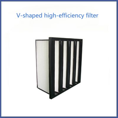 V-shaped high-efficiency filter and W-shaped high-efficiency filter screen