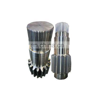 Export overseas manufacturer forged roller shaft large gear shaft