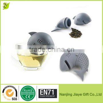 100% BPA free Hight Quality Silicone Shark Tea Infuser