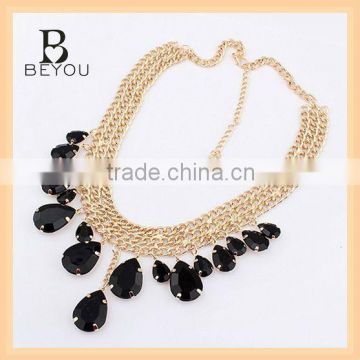 black big stone jewellery necklace MOQ 1Piece