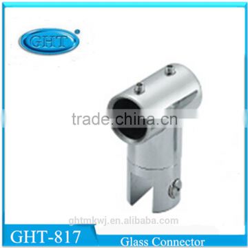 Glass 3 Way Stainless Steel Tube Pipe Connector