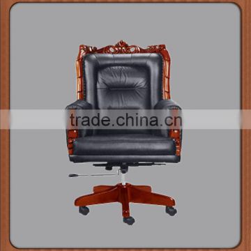 Luxury comfortable executive wood chair HE-02