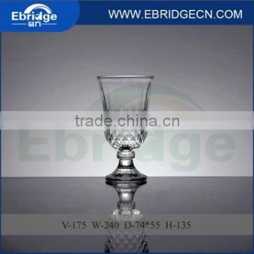 175ml Diamond Embossment Glass Ice Cream Cups