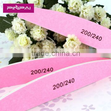 2015 pink custom printed nail file 200/240 diamond nail file for nail art
