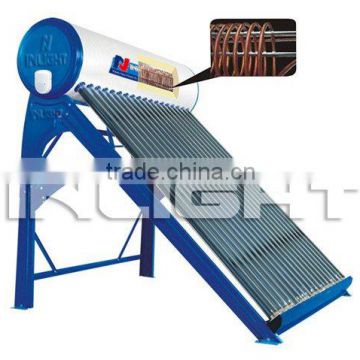 Color steel Copper Coil Pressurized Solar Water Heating