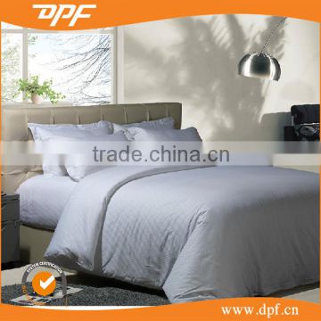 luxury european bedding set 100% cotton silver white hotel bedding set
