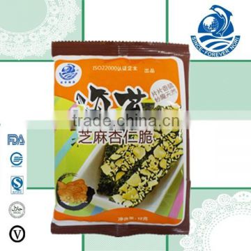 Roasted seaweed almond seaweed12g per bag seaweed snack