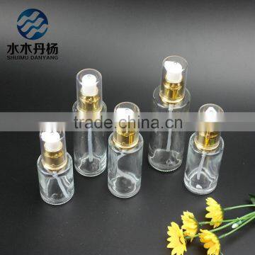 lotion glass bottle with pump sprayer