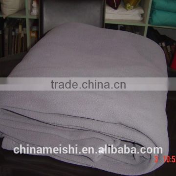 polar fleece blanket with embroidered logo ,Made in China