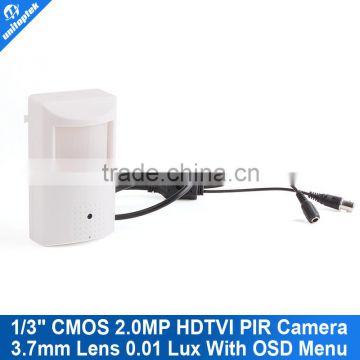 1/3" Cmos 2.0MP PIR Motion Detection TVI Camera With 3.6mm lens OSD Menu