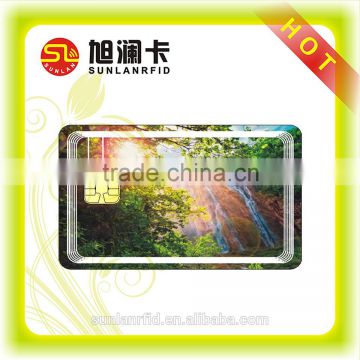 plastic smart ic card with serial number for time and attendance