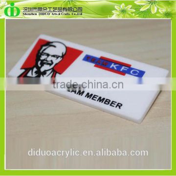 DDB-0041 ISO9001 Chinese Factory Wholesale SGS Test Sign Acrylics