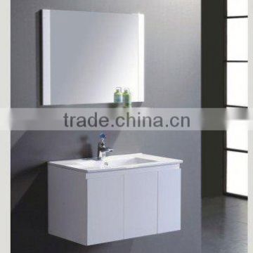 pvc/mdf/oak wood vanity double sink ceramic basin,new design bathroom furniture set