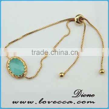 Gold Plated Chain Bracelet /Adjustable Bracelet