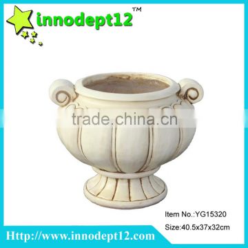 China garden decoration supply, concrete garden flower pot