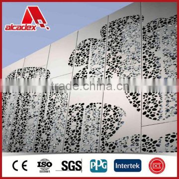perfect flatness aluminium composite panel for screening