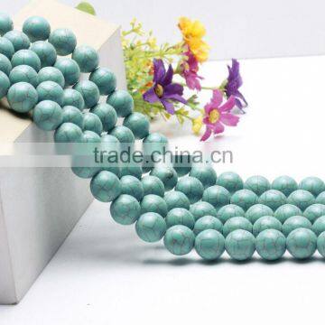 Wholesale online shop jewelry bead 4mm 6mm 8mm 10mm 12mm 14mm 24mm DIY cheap turquoise beads