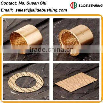 FB090 wrapped bronze bushing with diamond doil pokects,hardness HB125 - HB150 FB092 WB800 bush WF-WB800 Bronze Bushing