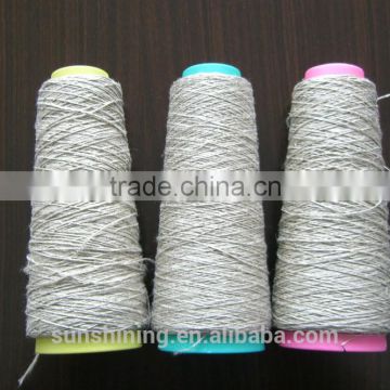 100% natural linen yarn Flax yarn 5NM raw, semi-bleached, short fiber, long fiber wet spun, dyr spun