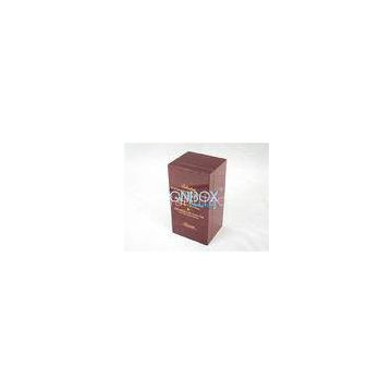 Solid wood alcohol case in high gloss painting , Logo engraved wine box
