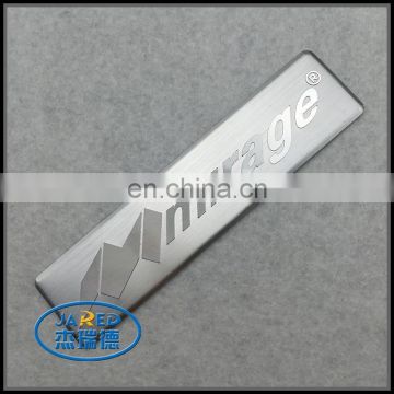 Competitive price silver custom brushed badge aluminum label