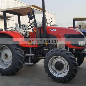 90HP 4WD Farm Tractor with farm tools made in China with CE