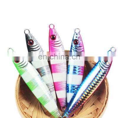 Wholesale 2020 New Type 28g 7.5cm 60g 9.5cm Laser Artificial Bait Boat Fishing Jig Lures  Metal lures China