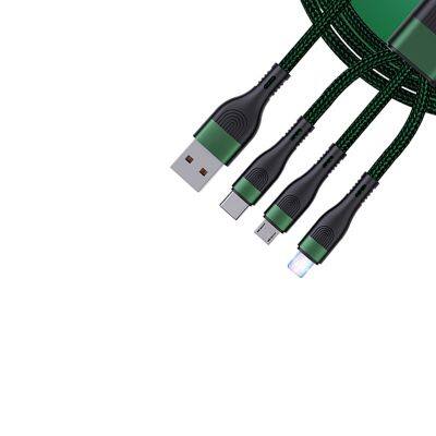 160 thick copper wire over 5A data cable 3 in 1 usb cable in super fast charger cable for Mobile phone
