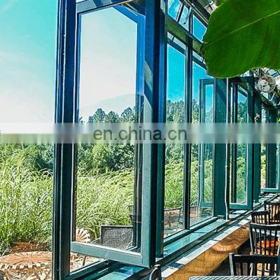 French high-grade aluminum middle swing window is beautiful, durable and easy to operate