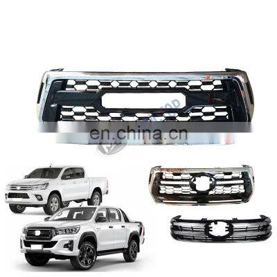 MAICTOP car spare parts Chrome Front Grille for hilux 2015-2018 revo rocco trd new model