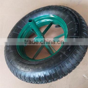 wheelbarrow spare parts pneumatic rubber wheel 3.50-8