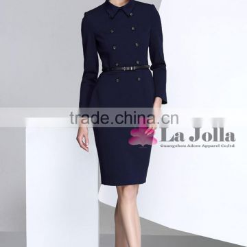 Lady airline stewardess uniform design beauty office uniform for women