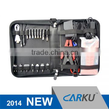 2014 Carku lithium-ion car portable jump starter / Power bank charging for smartphone / laptop /tabelt