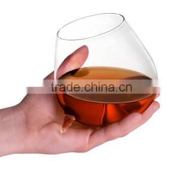Clear transparent leadfree customized size popular in stocks drinking brandy glass decanter